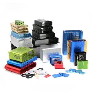 OEM Anodized Aluminum Extruded Electronics Instrument Enclosures Split Body Design for Electric PCB Housing Meta